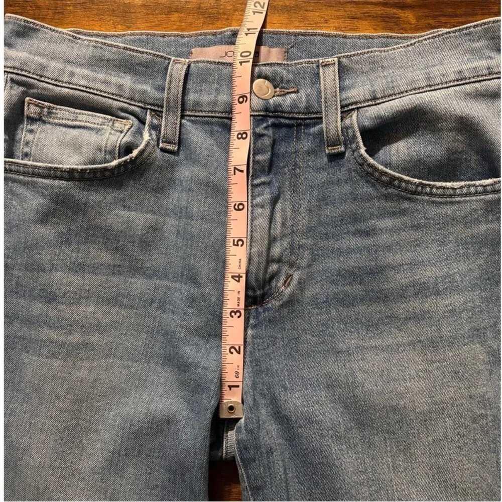 Joe’s Jeans Women’s 28 x 27 Straight‎ Crop Blue Cotton Denim Raw Hem